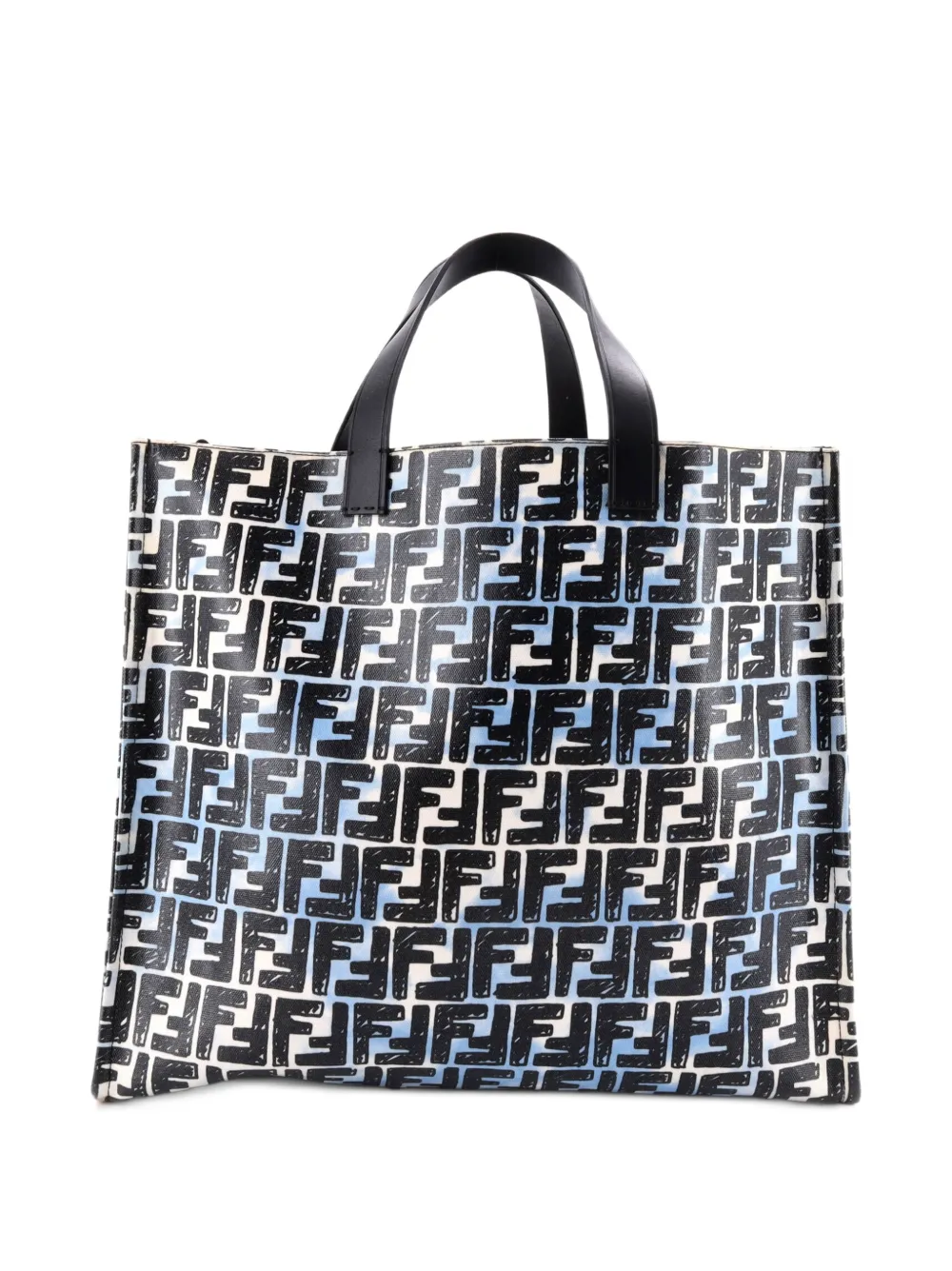 Fendi Pre-Owned Große Joshua Vides Zucca Canvas-Tote Bag - Blau