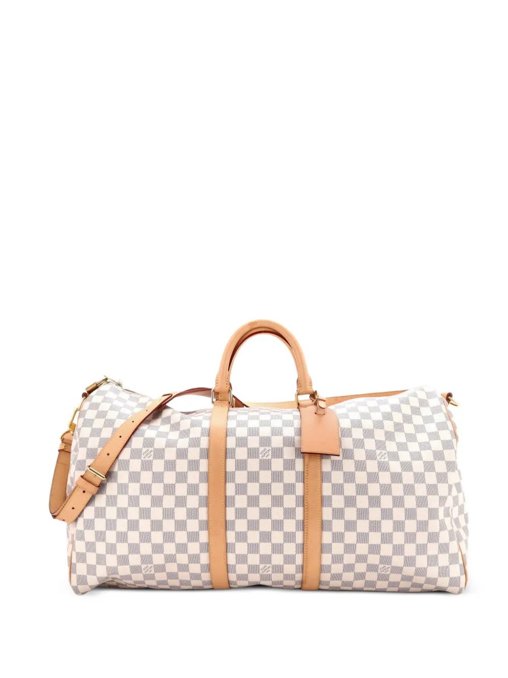 Louis Vuitton Pre-Owned Keepall Bandouliere Damier Reisetasche 55cm - Weiß