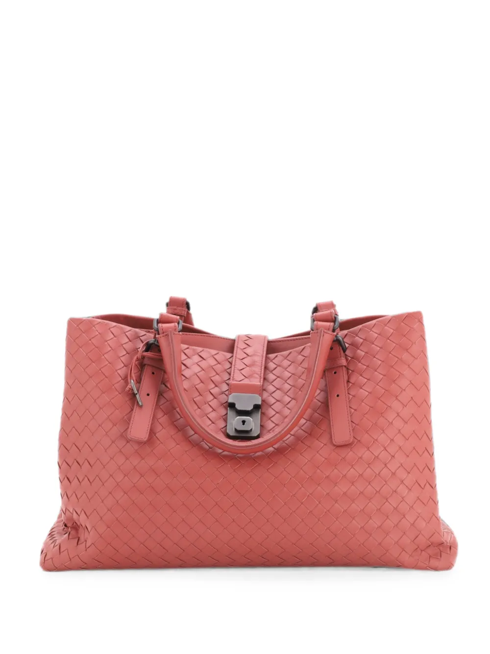 Bottega Veneta Pre-Owned Mittelgroße Roma Intrecciato Nappa Tote Bag - Rosa