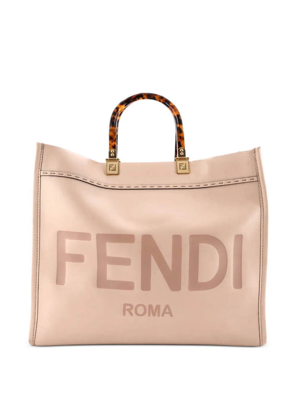 Fendi Pre-Owned Borsa tote Sunshine media in pelle - Toni neutri
