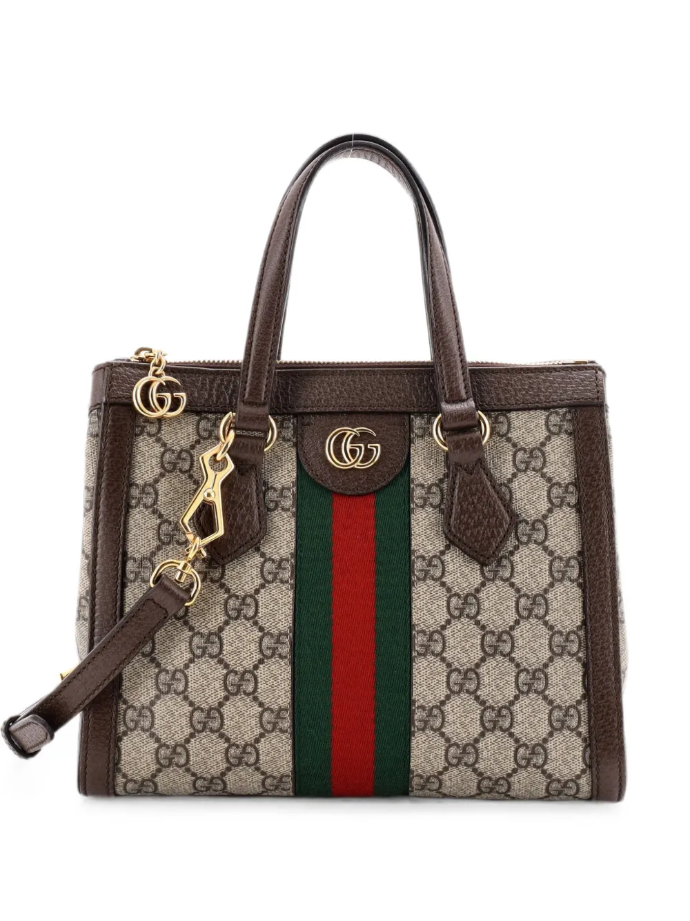 Gucci Pre-Owned Ophidia Top Handle GG Coated Canvas Small tote bag - Brown