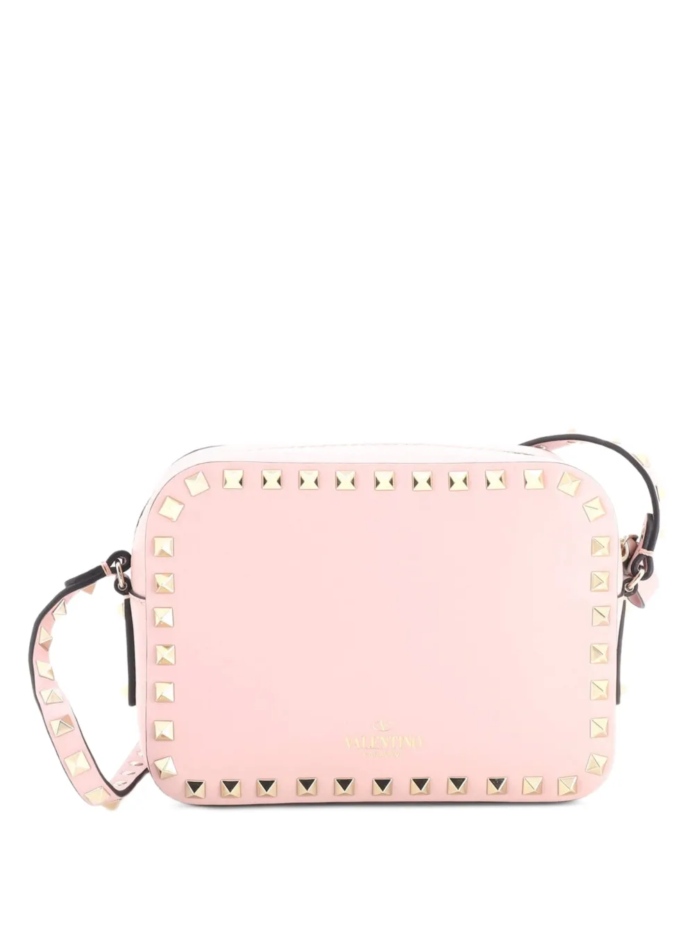 Valentino Garavani Pre-Owned Borsa a tracolla Rockstud in pelle - Toni neutri