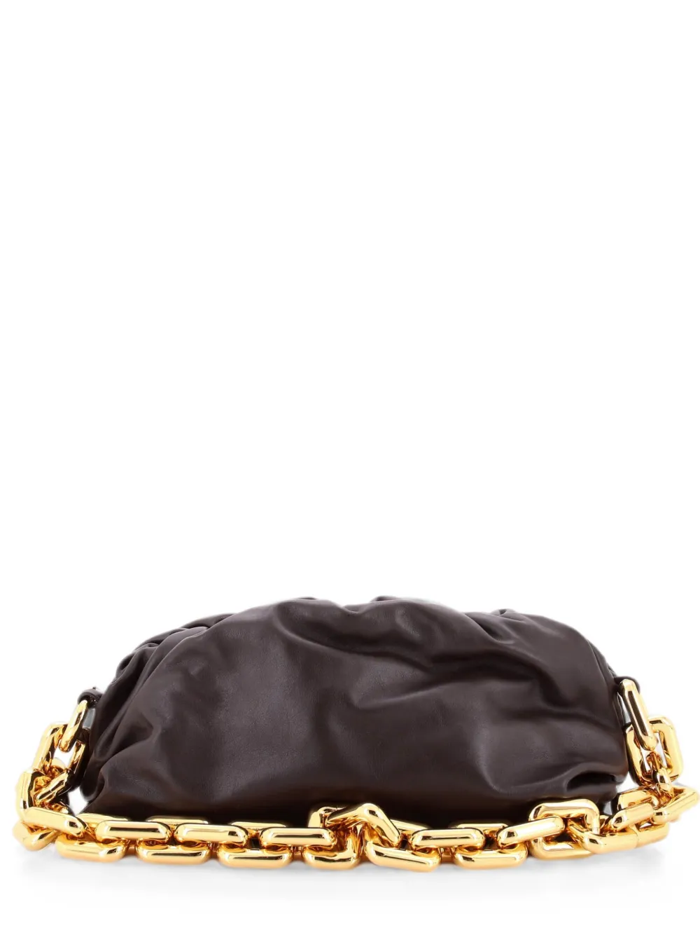 Bottega Veneta Pre-Owned The Chain Pouch Leather Teen shoulder bag - Brown