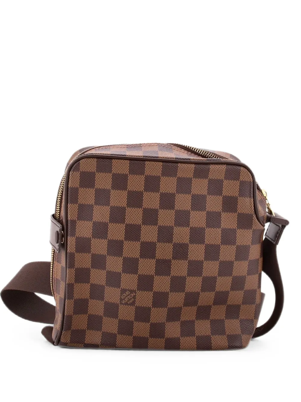 Pre-owned Louis Vuitton Olav Handbag Damier Pm Crossbody Bag In Brown