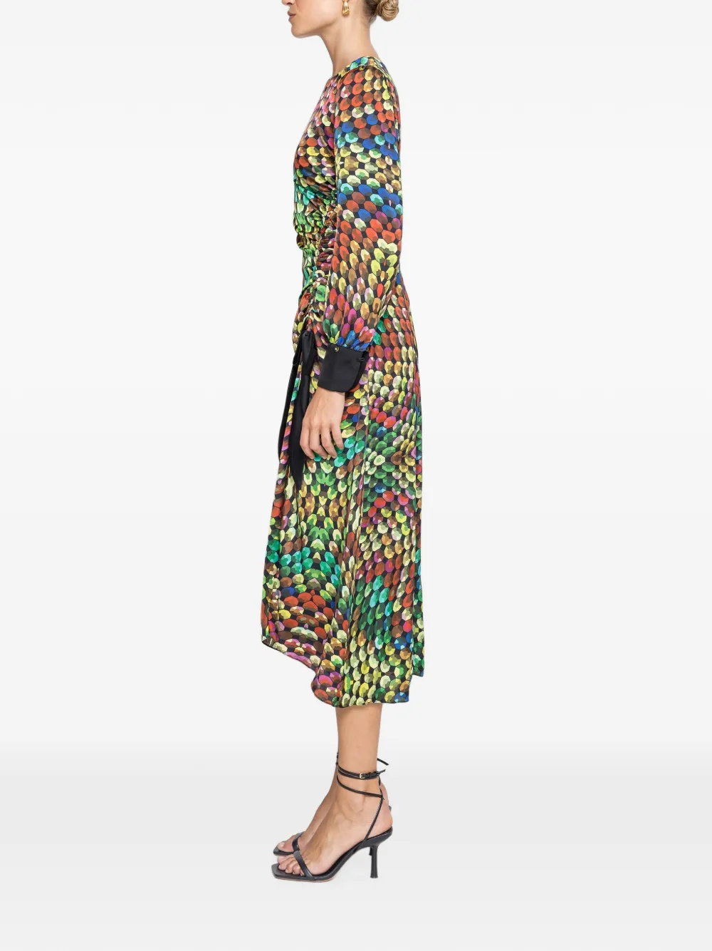 NISSA Midi-jurk met strikdetail Zwart