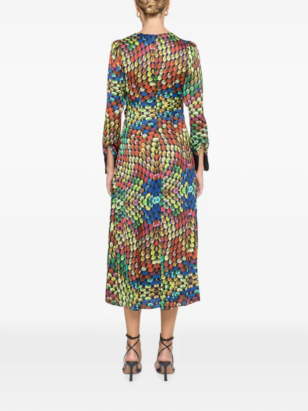 NISSA Midi-jurk met strikdetail Zwart