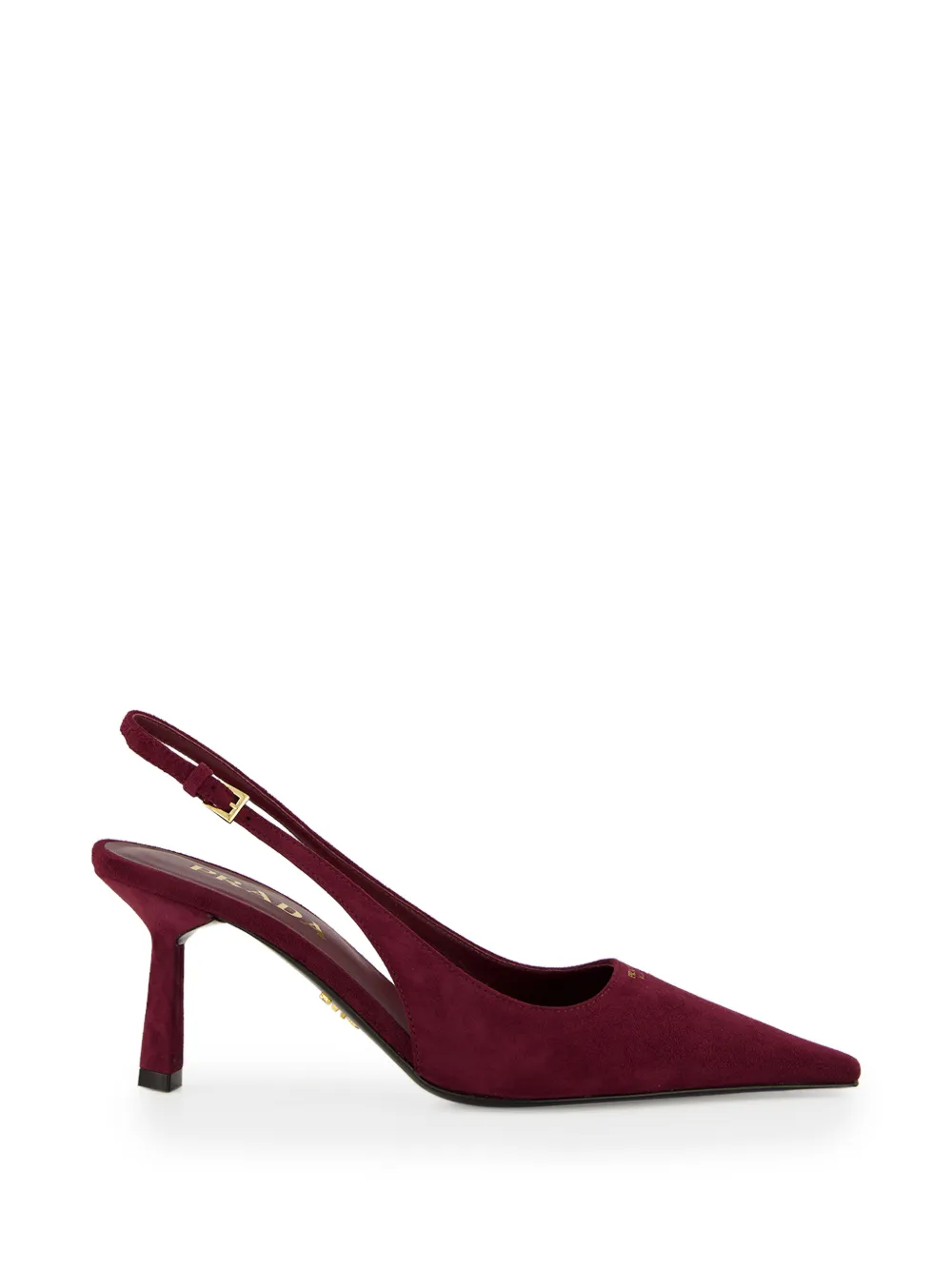 Prada pointed-toe slingback pumps Rood