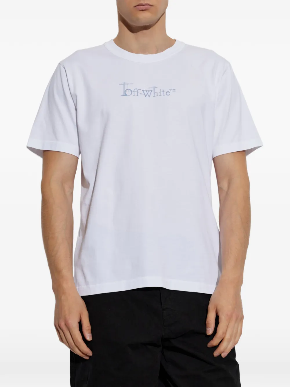 Off-White T-shirt met pijlprint Wit