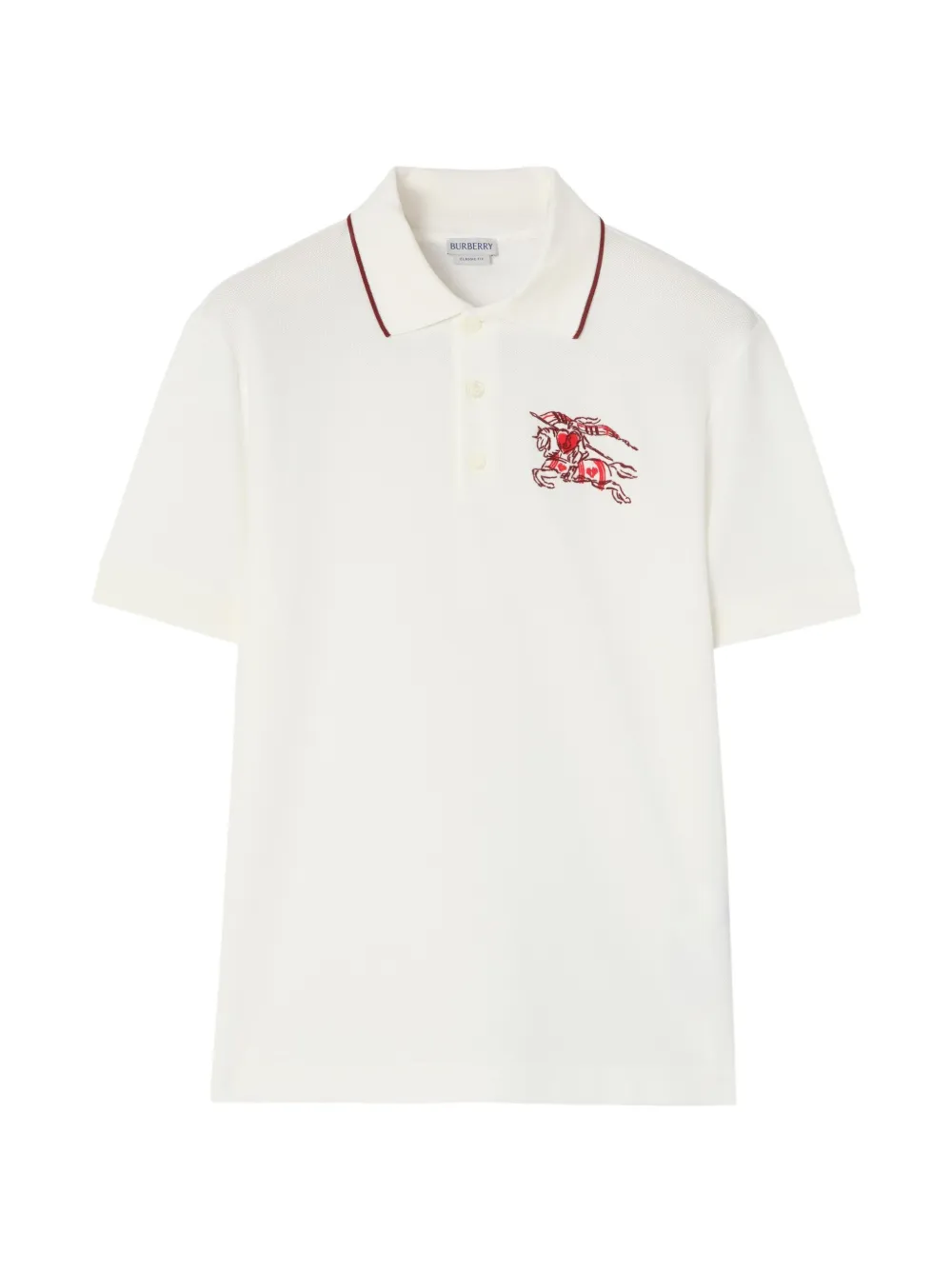 Burberry Heart Knight cotton polo shirt - Toni neutri