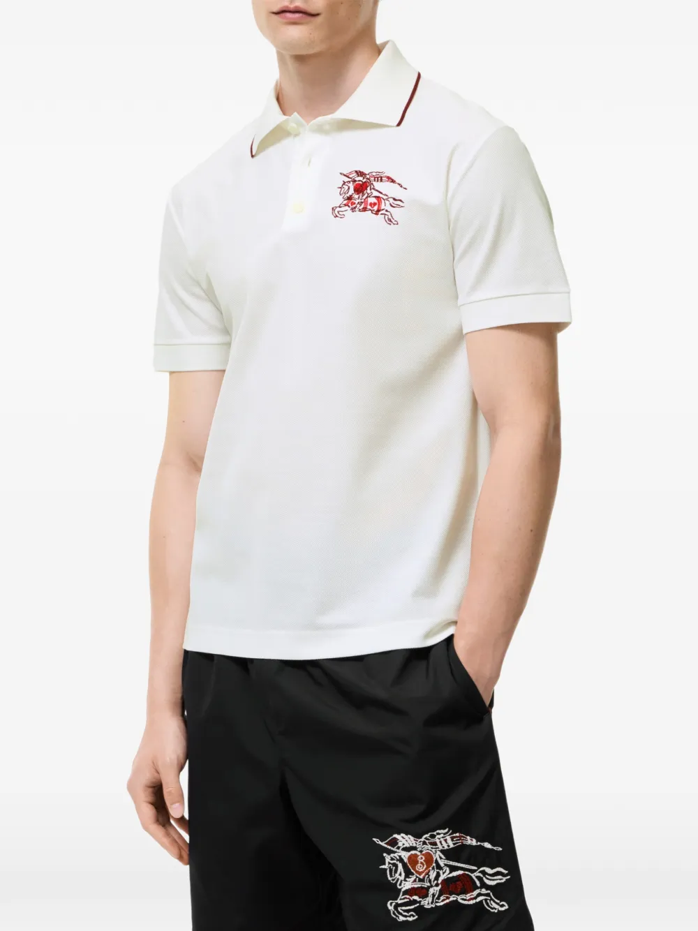 Burberry Heart Knight katoenen poloshirt Beige