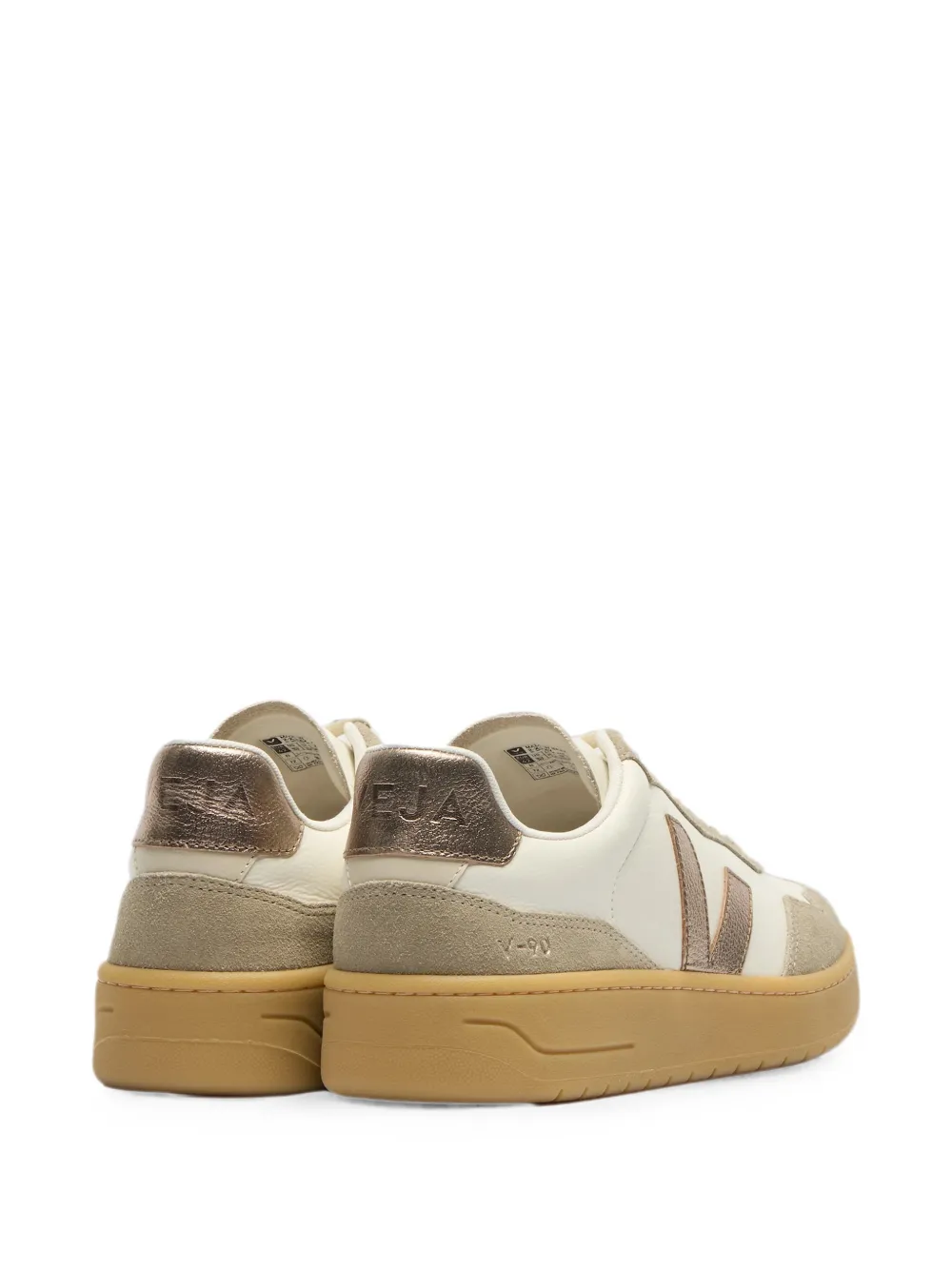 VEJA V-90 leather pure bronze natural sneakers Beige