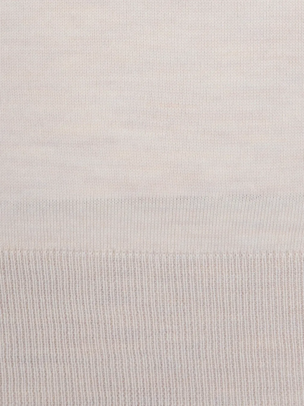 Paolo Pecora Wollen poloshirt met rits Beige