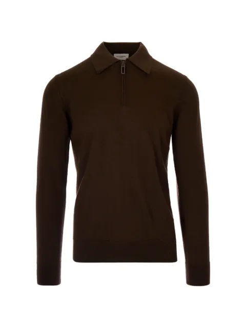 Paolo Pecora zip-fastening long-sleeve polo shirt