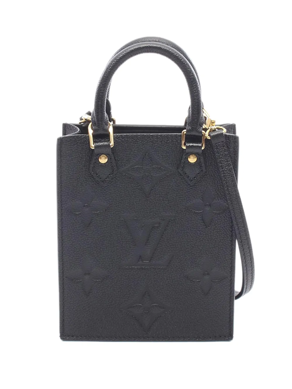Louis Vuitton Pre-Owned 2021-2026 Monogram Empreinte Petit Sac Plat satchel - Black