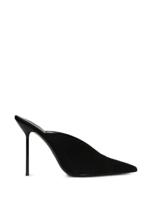 Manolo Blahnik Mule Maysale Com Salto 50mm | Preto | FARFETCH BR
