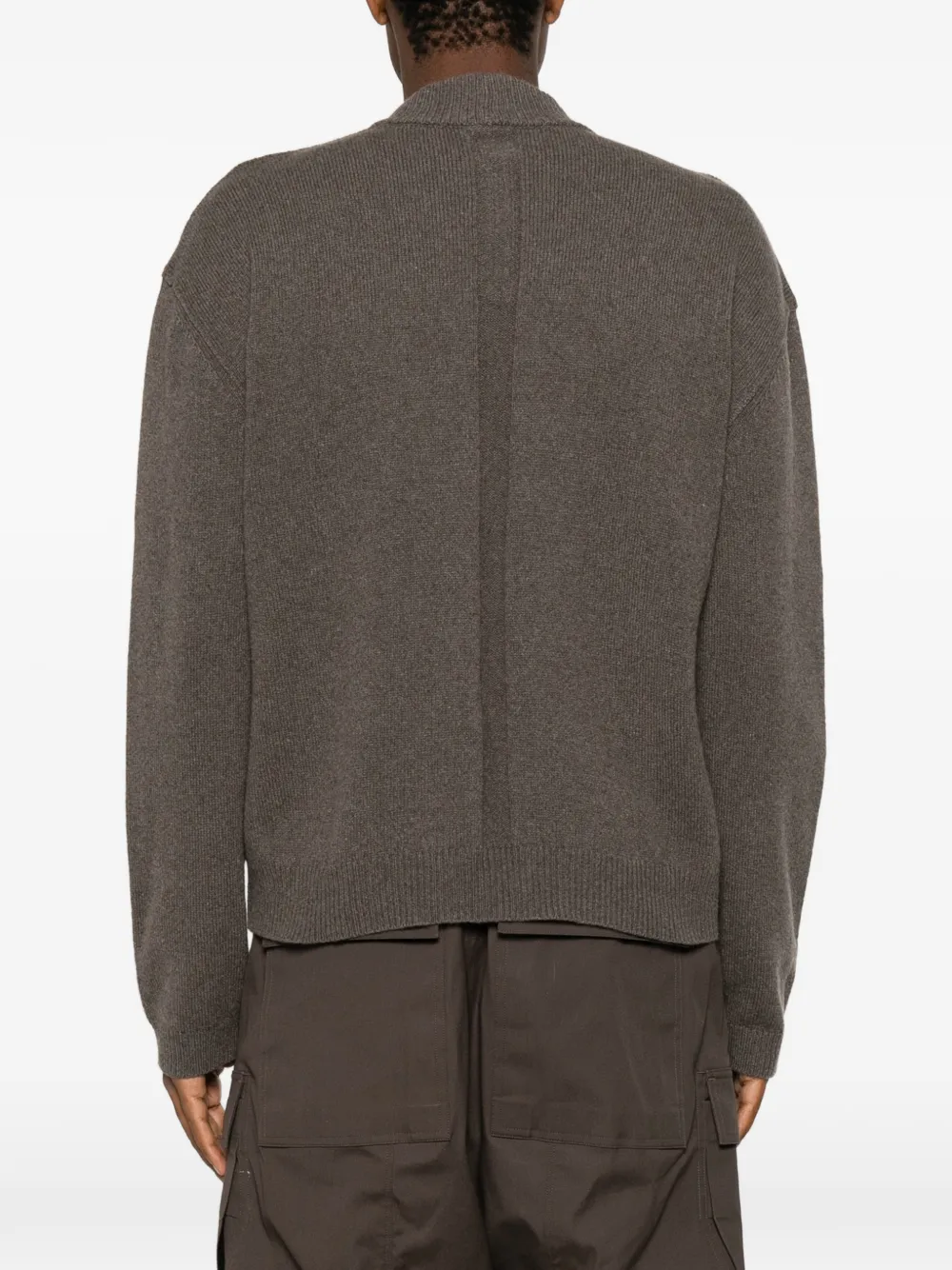 Rick Owens Tommy Lupetto ribgebreide trui Bruin