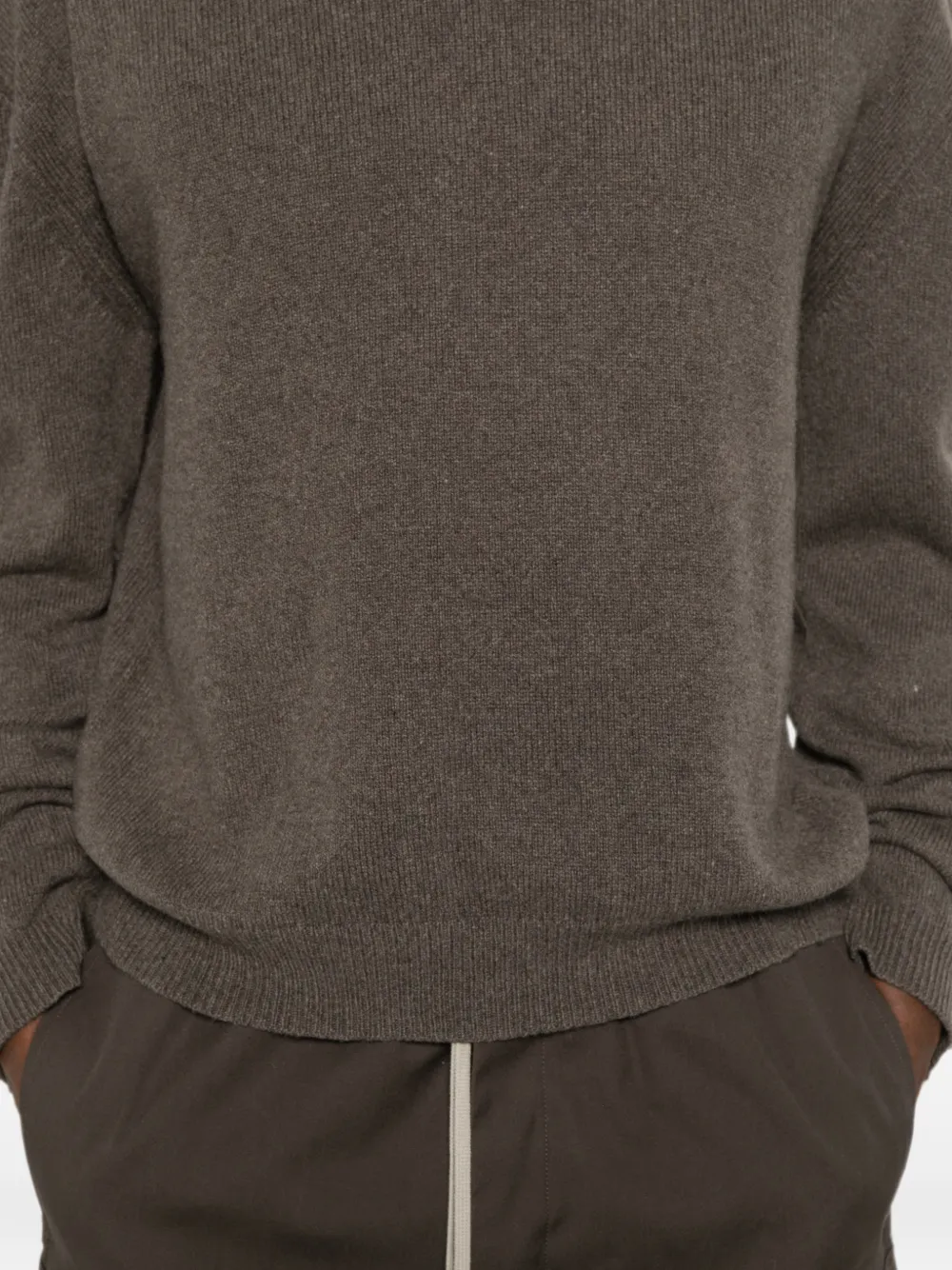 Rick Owens Tommy Lupetto ribgebreide trui Bruin