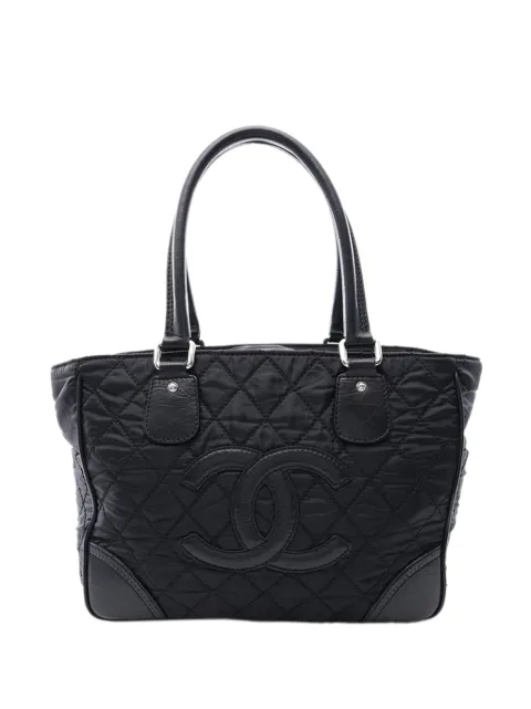 CHANEL Pre-Owned 2006-2008 Paris New York Quilted Nylon tote bag