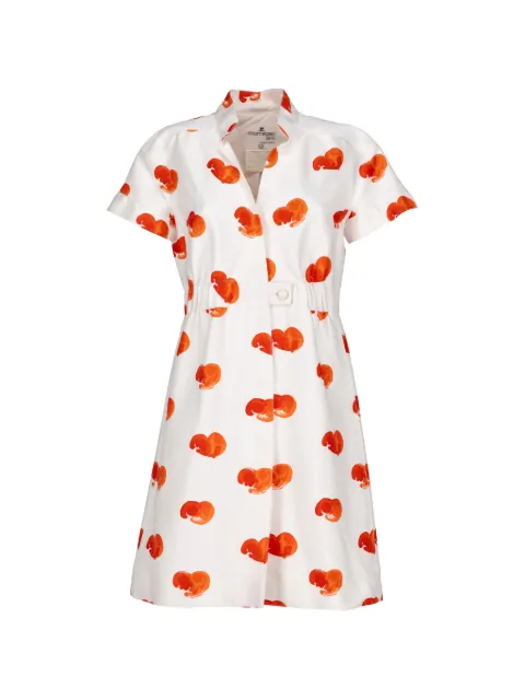 Courrèges Pre-Owned heart-print belted mini dress