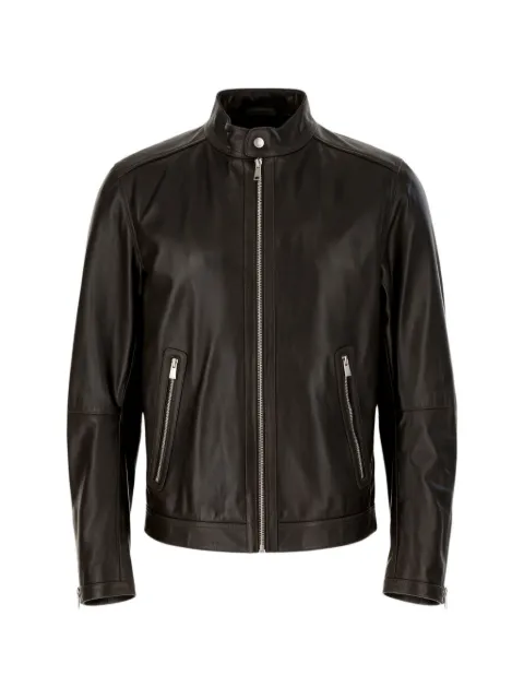 BOSS zip-up leather jacket
