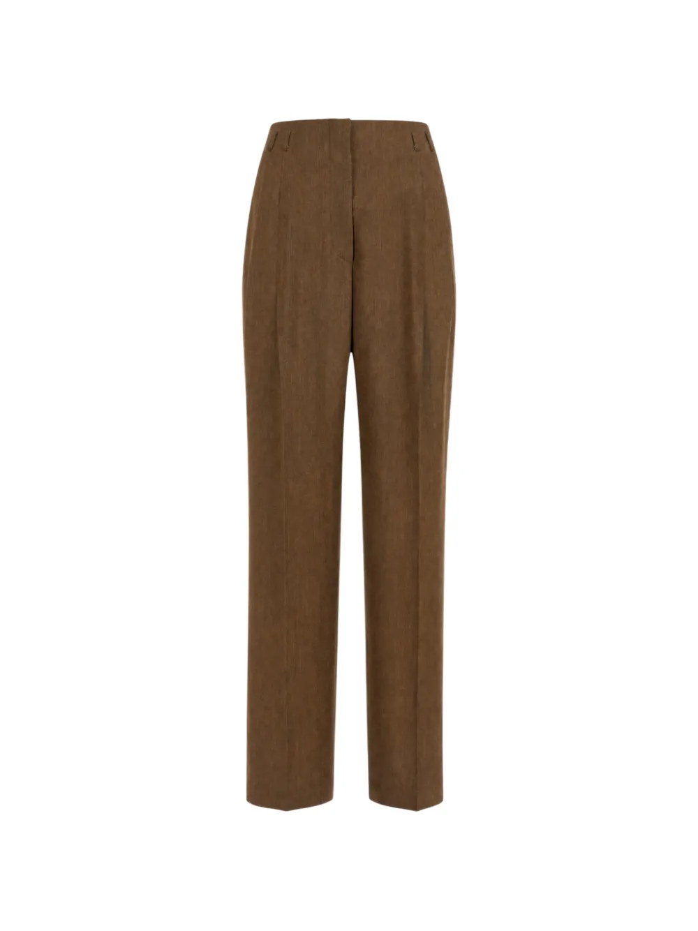 Alberta Ferretti pleated belt-loops trousers - Marrone