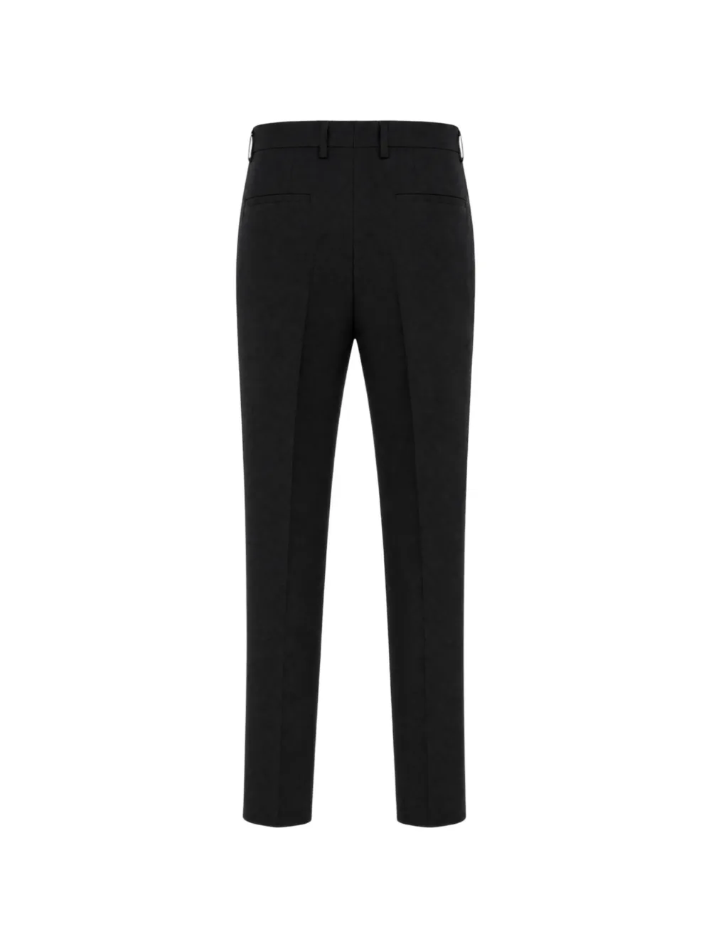 HUGO Genius slim-fit broek van scheerwol twill Zwart