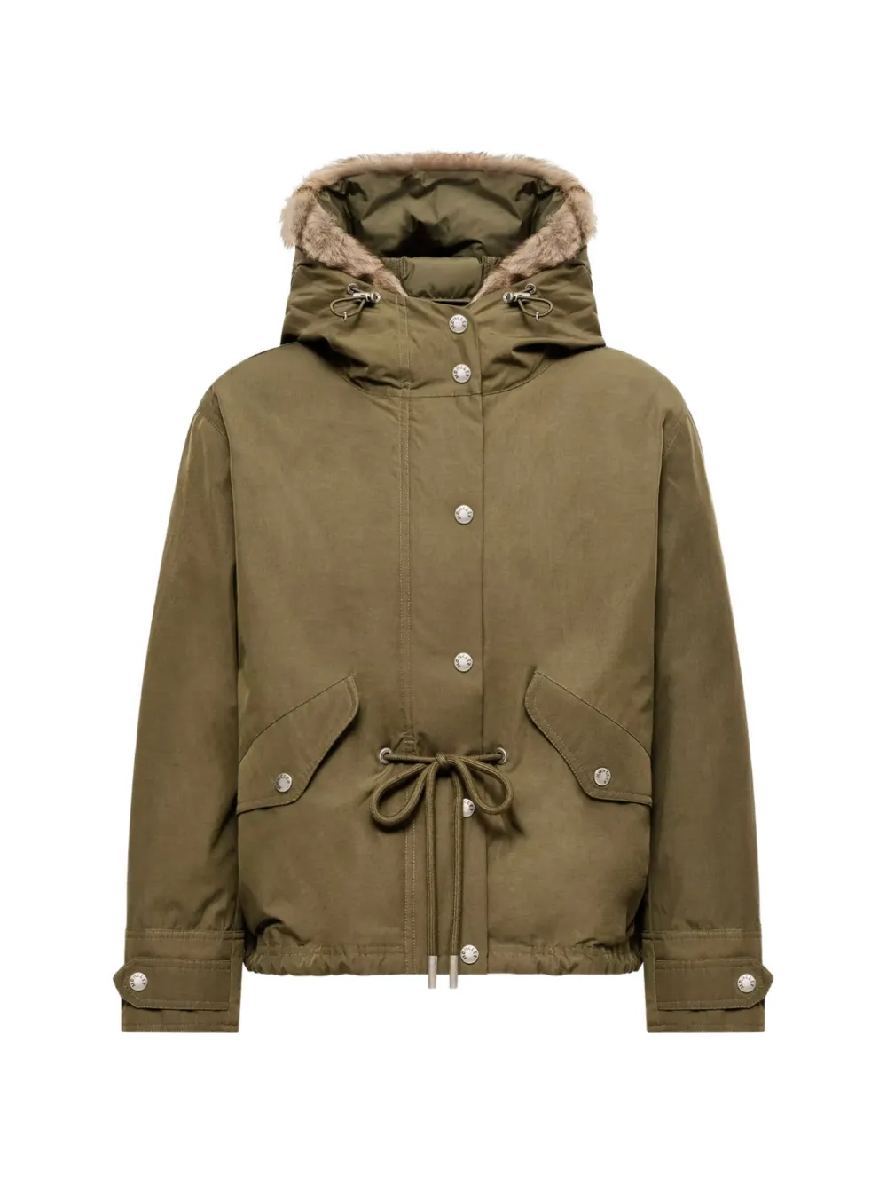 Moncler Effraie 3-in-1 shearling trimmed down parka Groen