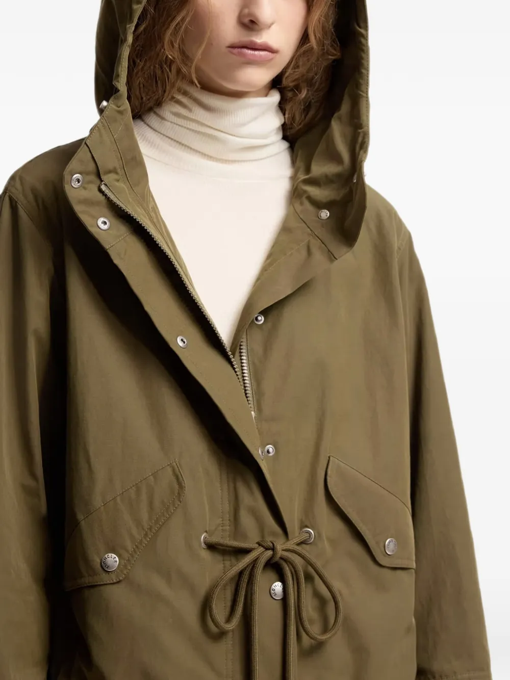 Moncler Effraie 3-in-1 shearling trimmed down parka Groen