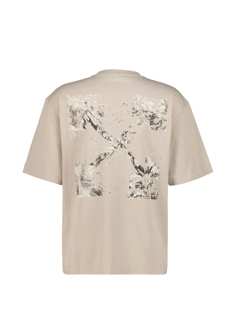 Off-White T-shirt met Arrows-print Beige