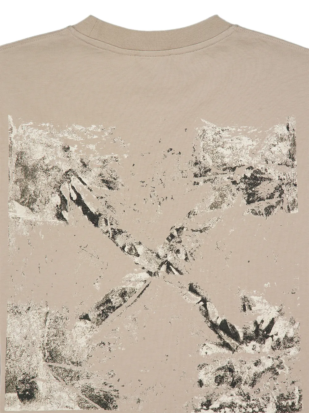 Off-White T-shirt met Arrows-print Beige