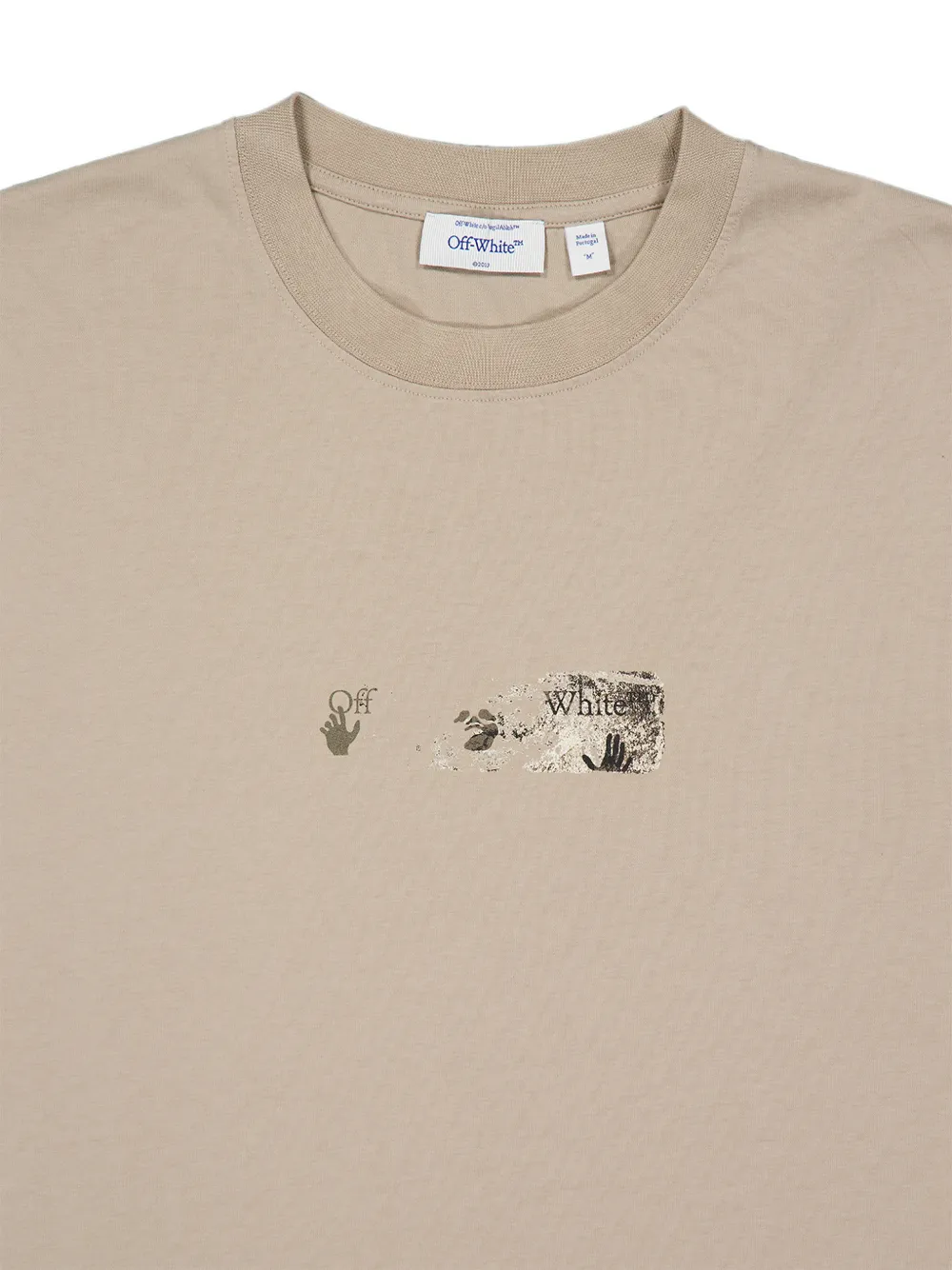 Off-White T-shirt met Arrows-print Beige