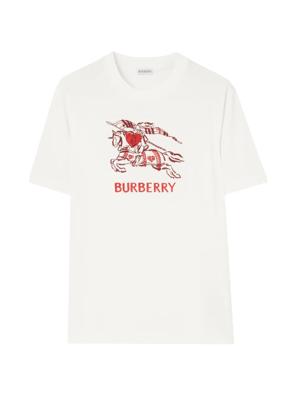 Burberry Heart Knight cotton T-shirt - Toni neutri