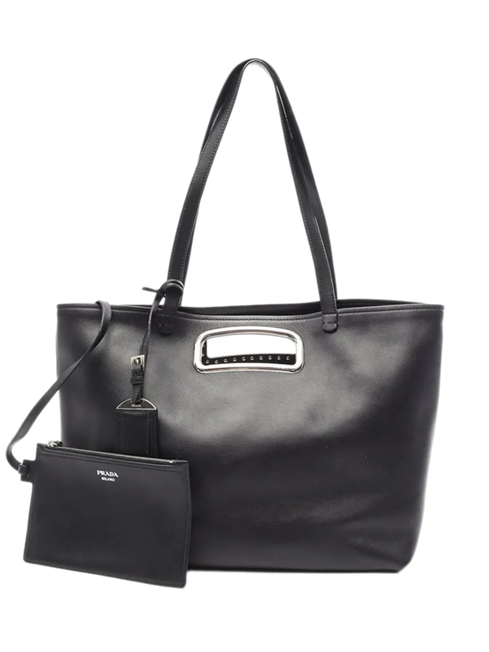 Prada Pre-Owned 2010-2026 Leather Satchel tote bag - Nero
