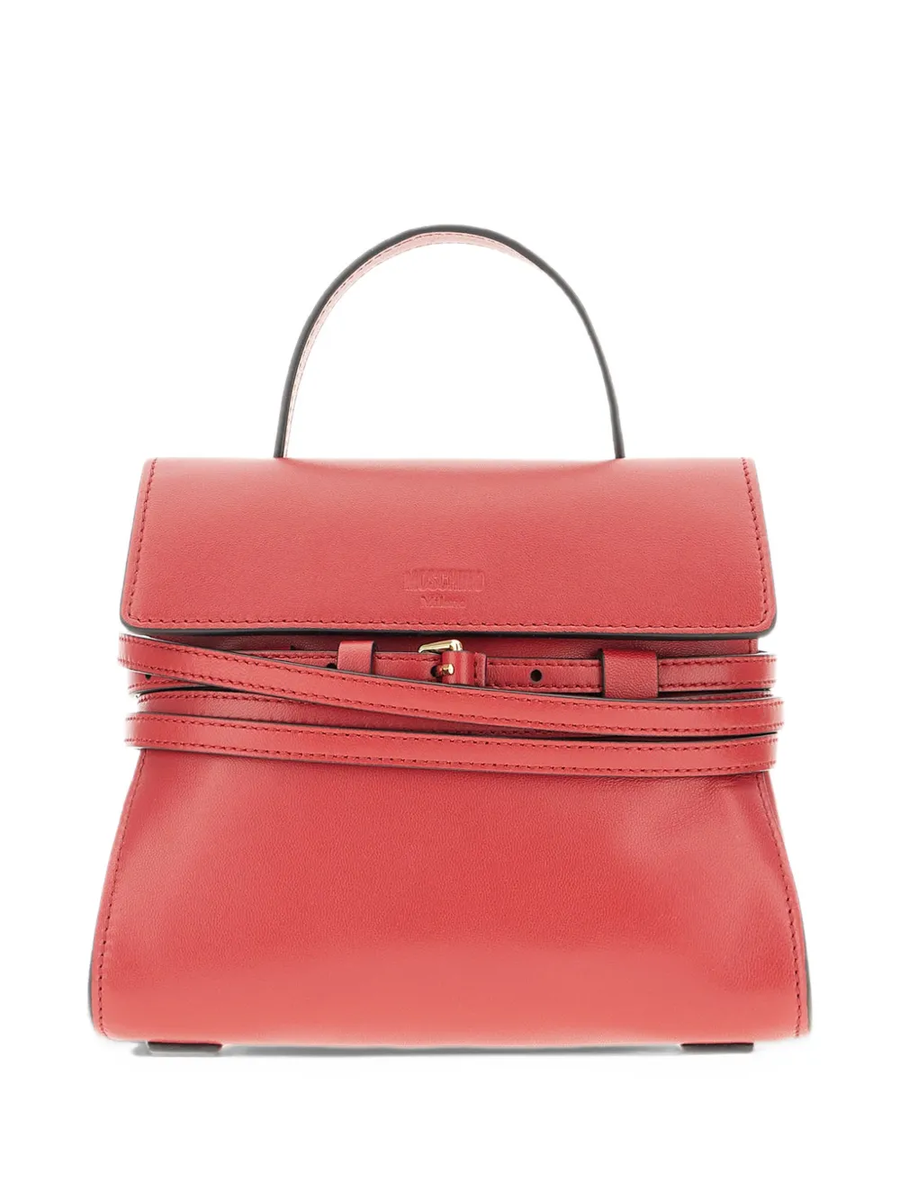 Moschino buckle-detail tote bag Rood