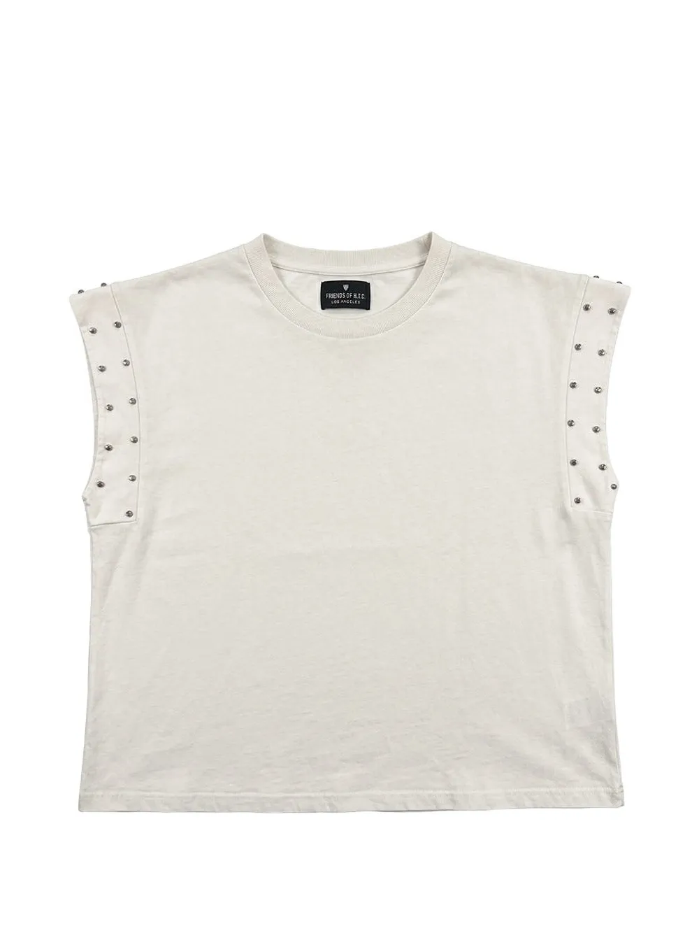 Htc Los Angeles studded sleeveless T-shirt - Nude