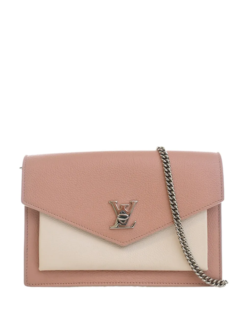 Louis Vuitton Pre-Owned 2019 Bicolor Leather MyLockMe Chain Pochette crossbody bag - Rosa