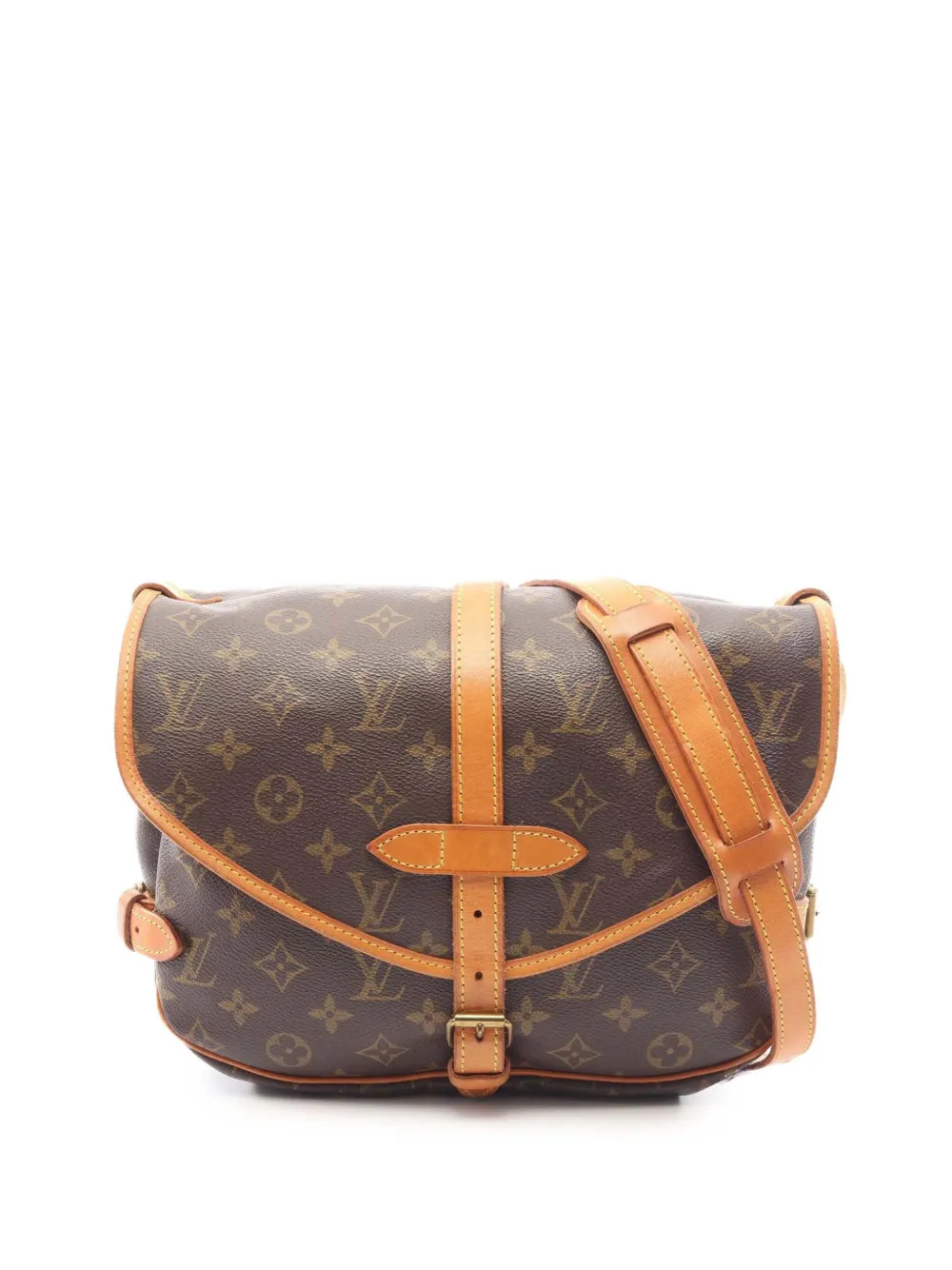 Louis Vuitton Pre-Owned 1992 Monogram Saumur Umhängetasche 30cm - Braun