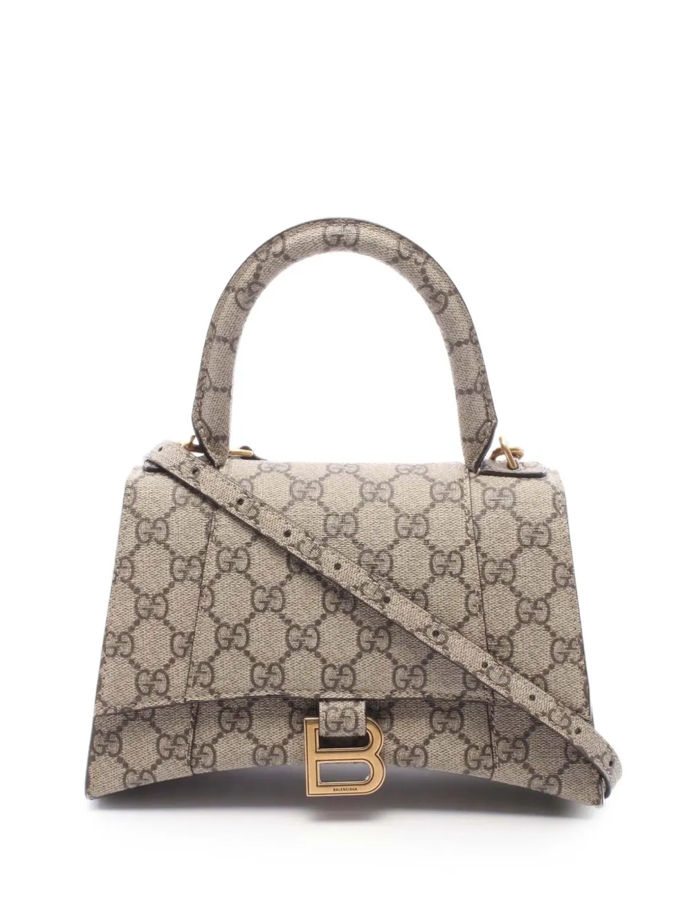 Gucci Pre-Owned Borsa a tracolla The Hacker Project Hourglass piccola in tessuto GG Supreme 2016-2026 - Toni neutri