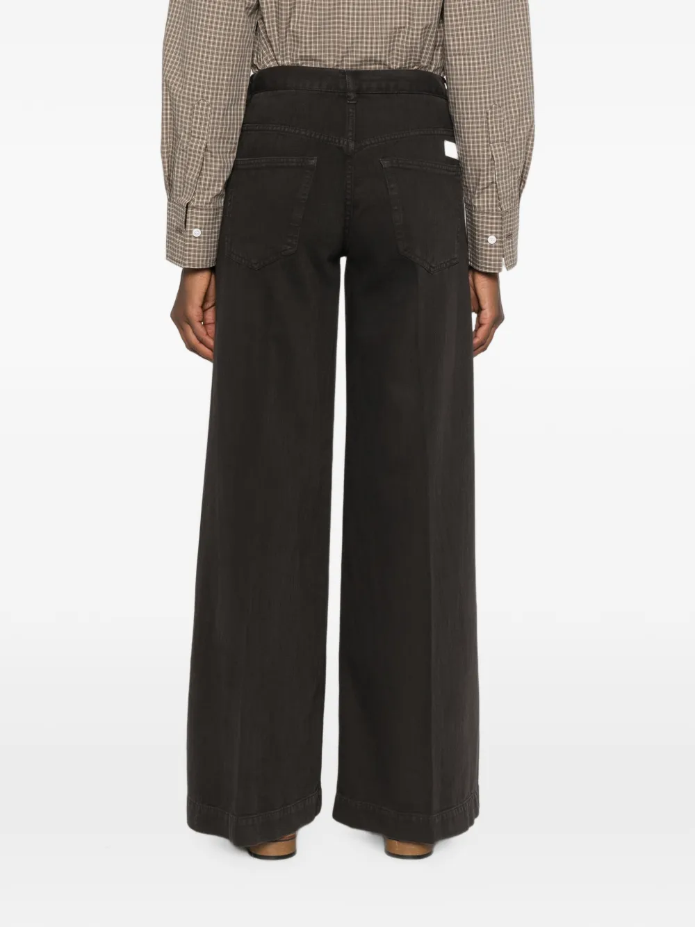 Nine In The Morning Nadia jeans met riemlussen Bruin