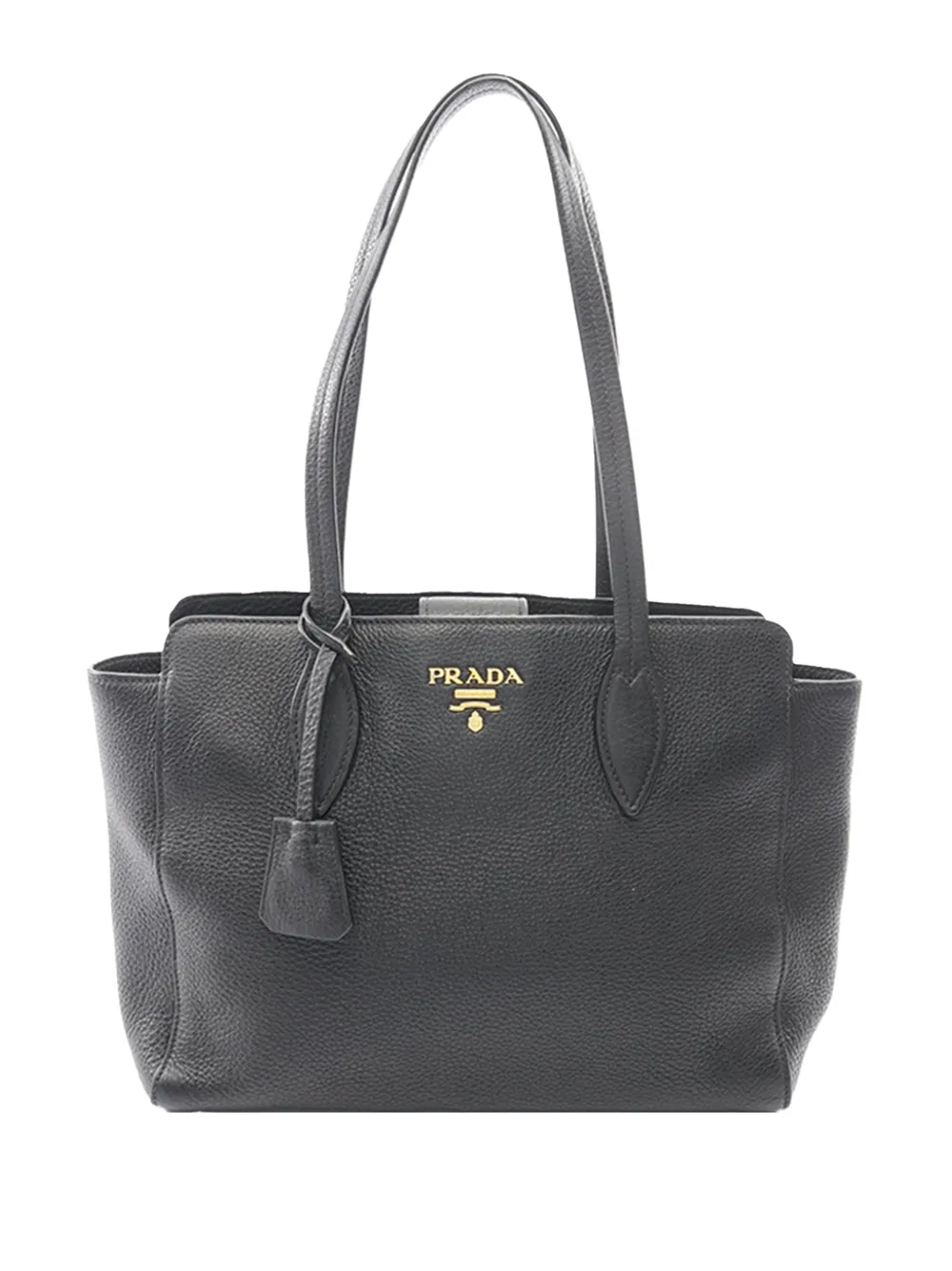 Prada Pre-Owned 2013-2026 Vitello Phenix Tote Bag - Schwarz