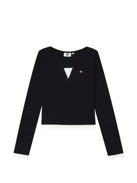 CHOCOOLATE top Henley con efecto a capas
