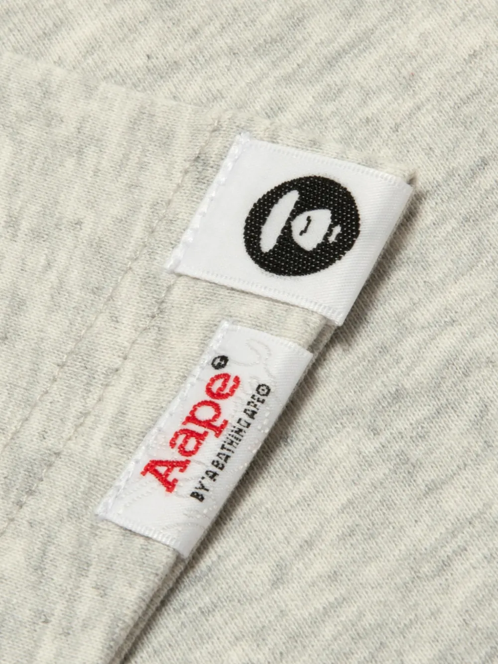 AAPE BY *A BATHING APE Katoenen T-shirt met grafische print Grijs