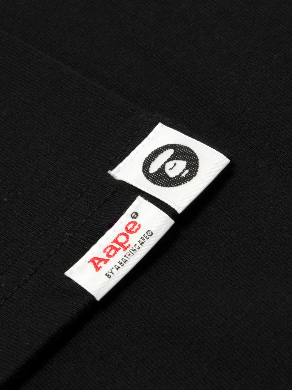 AAPE BY *A BATHING APE AAPEUNVS Moonface T-shirt Zwart