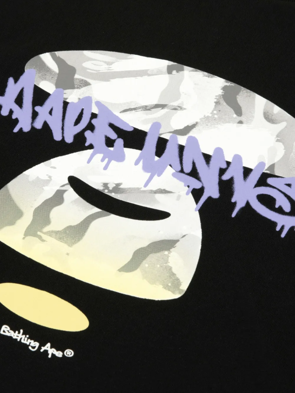 AAPE BY *A BATHING APE AAPEUNVS katoenen T-shirt Zwart