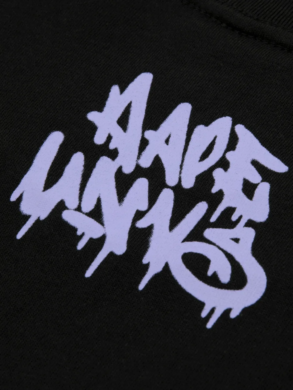 AAPE BY *A BATHING APE AAPEUNVS katoenen T-shirt Zwart