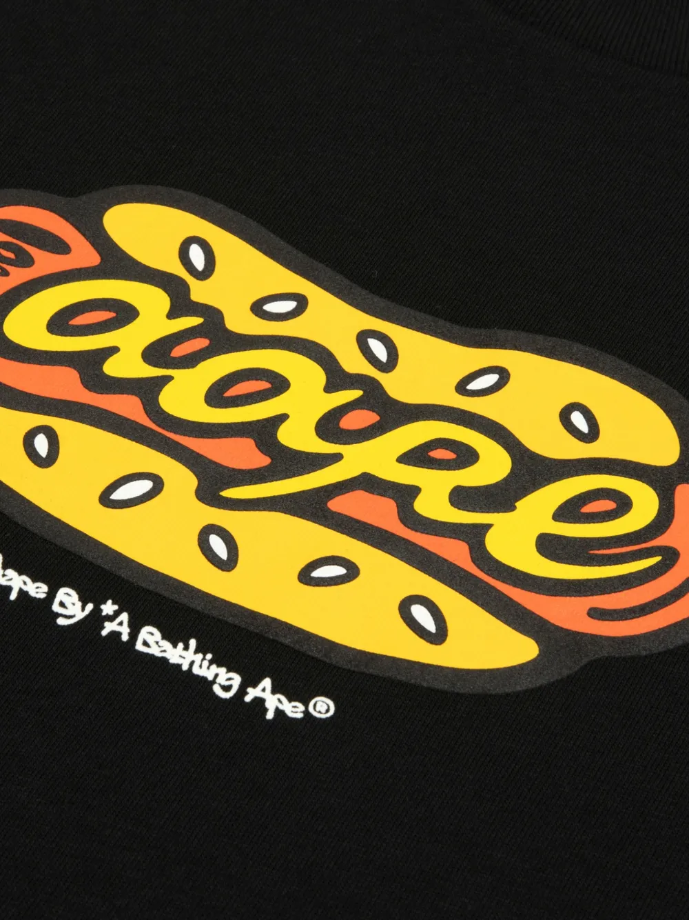 AAPE BY *A BATHING APE T-shirt met grafische print Zwart