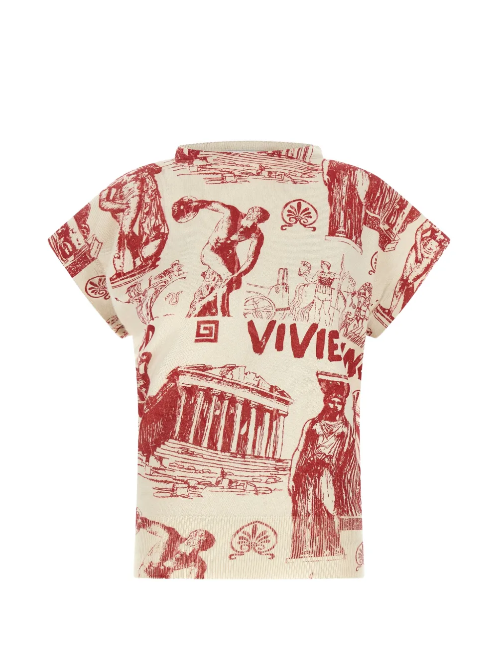 Vivienne Westwood Justine graphic-print top - Toni neutri
