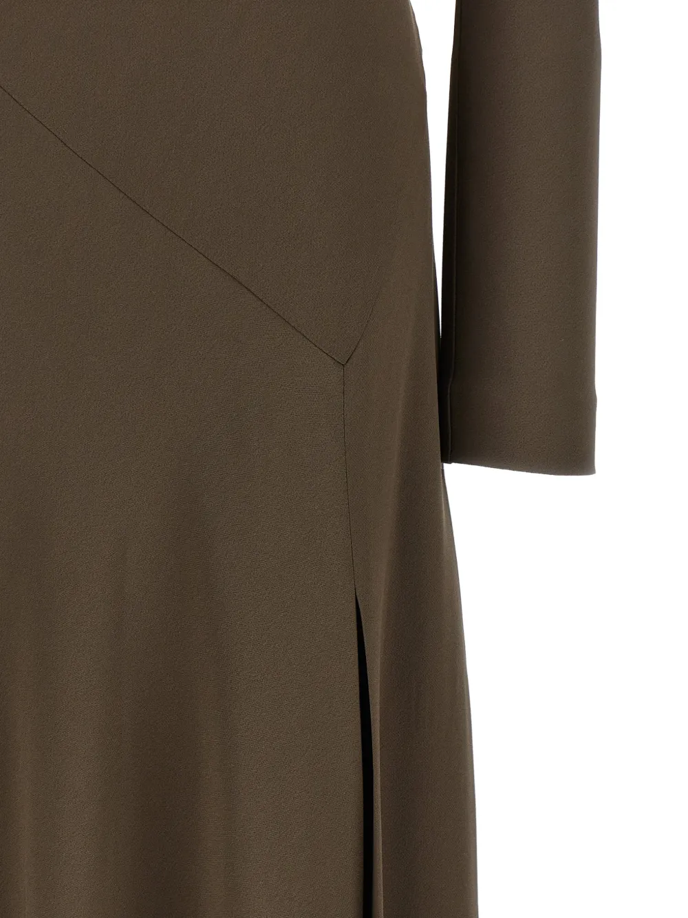 Alberta Ferretti Asymmetrische jurk Bruin