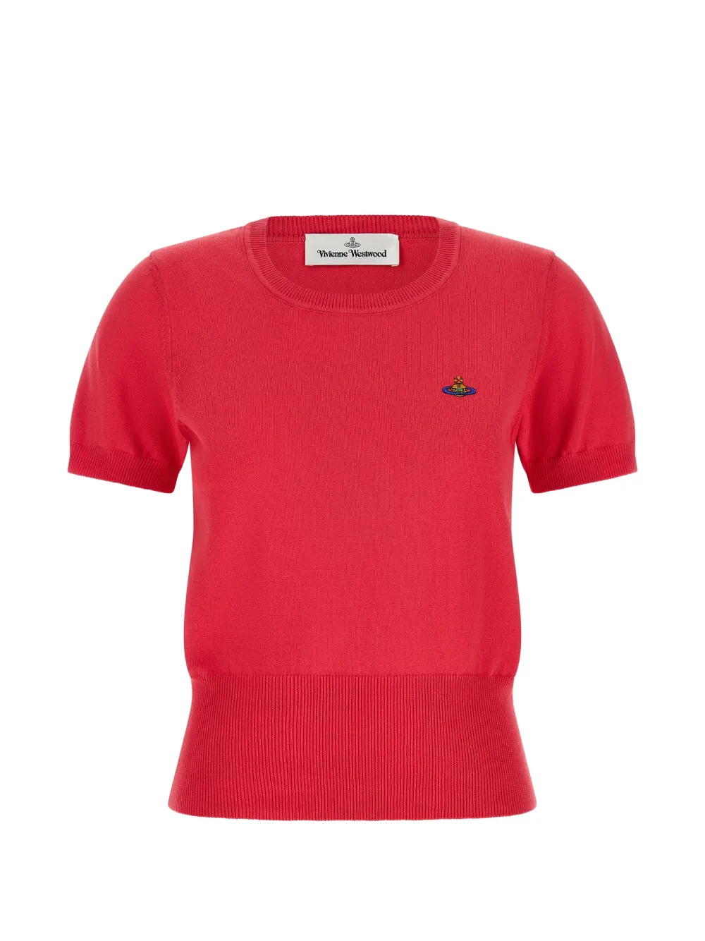 Vivienne Westwood Bea Orb-embroidered T-shirt - Rosso