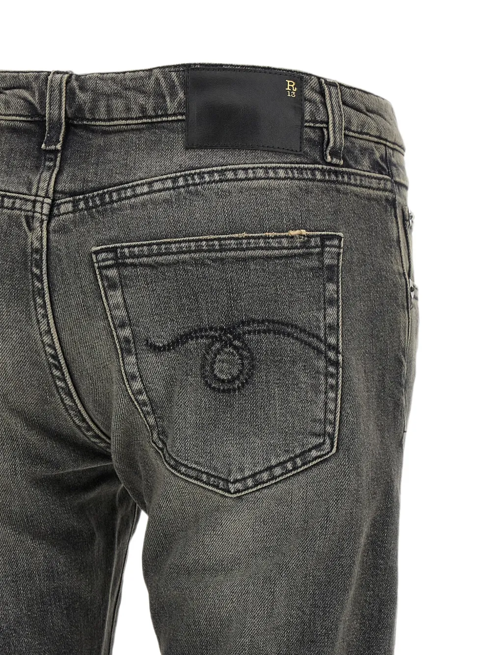 R13 Tobi Boy bootcut jeans Grijs